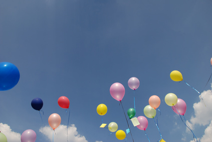 Up To The Sky Wnsche Luftballons Fest Feier Geburtstag